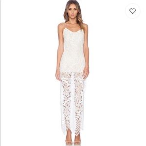 JHENE AIKO REFLECTION MAXI DRESS IN WHITE
